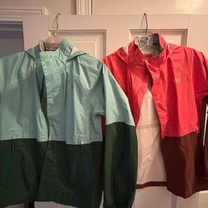REI lightweight childrens raincoats; excellent condition